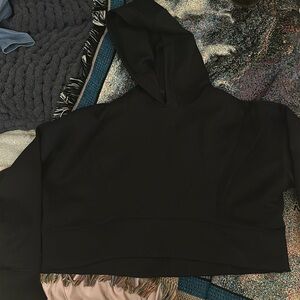 YPB // neoKNIT black crop sweatshirt